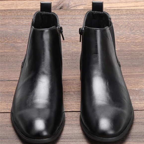Men Side Zipper Chelsea Boots